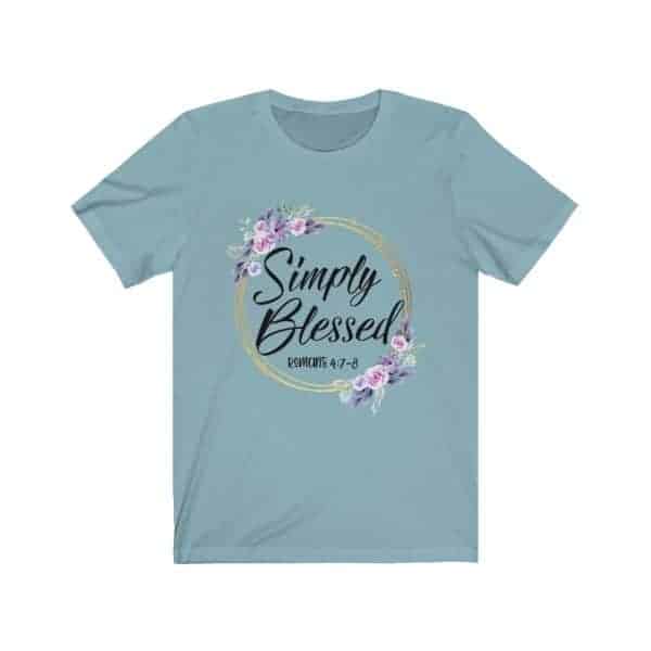 "Simply Blessed" Wreath T Shirts - Image 8