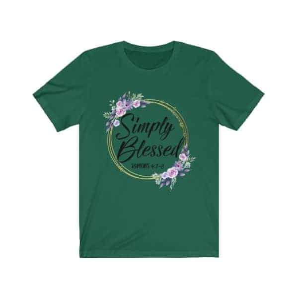 "Simply Blessed" Wreath T Shirts - Image 7