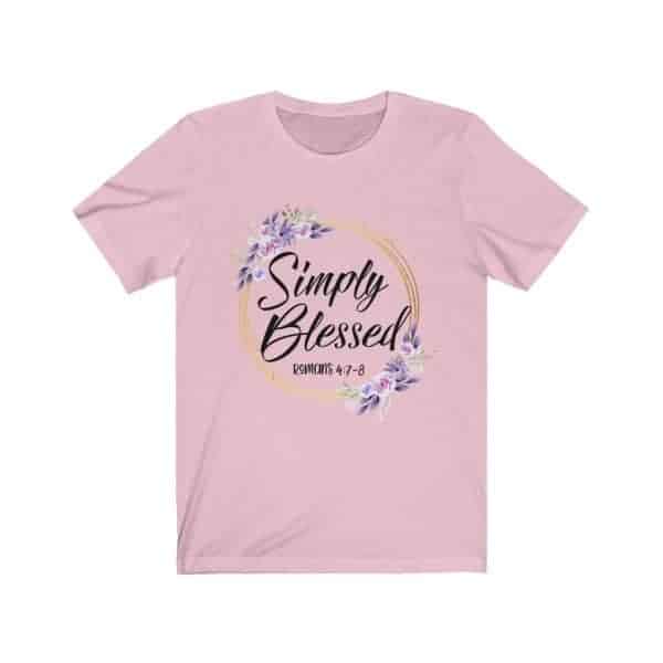 "Simply Blessed" Wreath T Shirts - Image 4