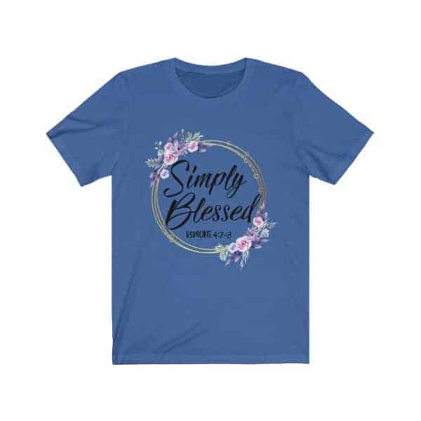 "Simply Blessed" Wreath T Shirts - Image 5