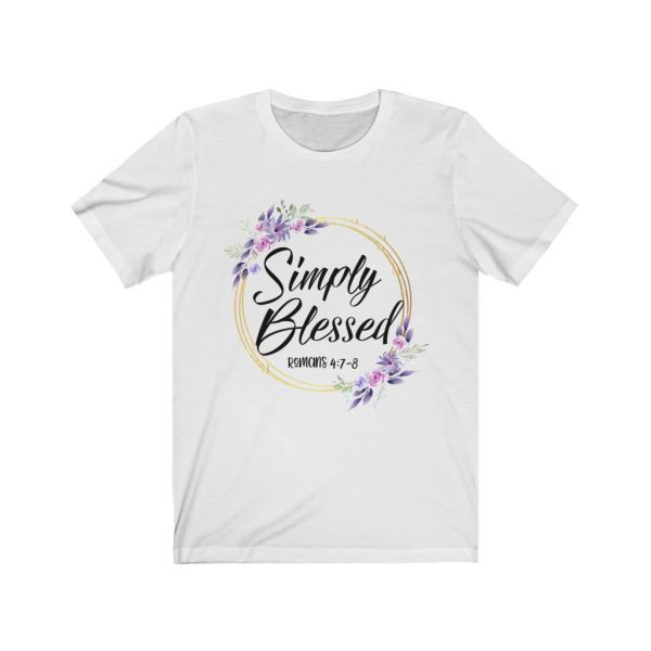 "Simply Blessed" Wreath T Shirts - Image 2