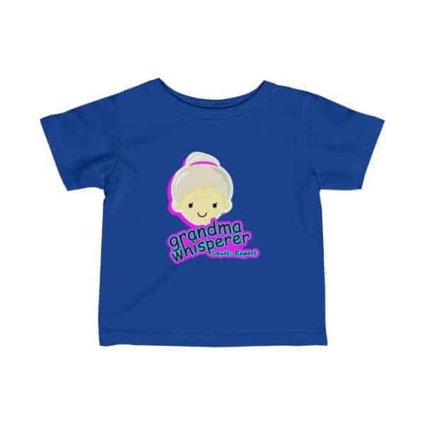 grandma whisperer kids blue tees