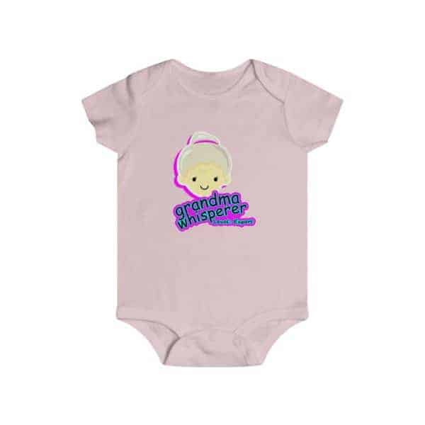 Grandma Whisperer onesie pink