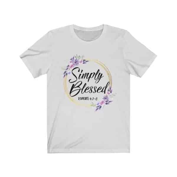 "Simply Blessed" Wreath T Shirts - Image 6