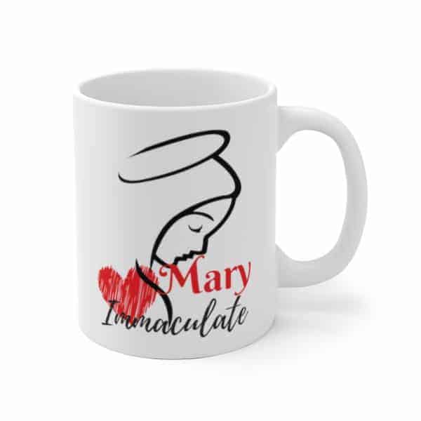 Immaculate Heart White Mug - Image 3