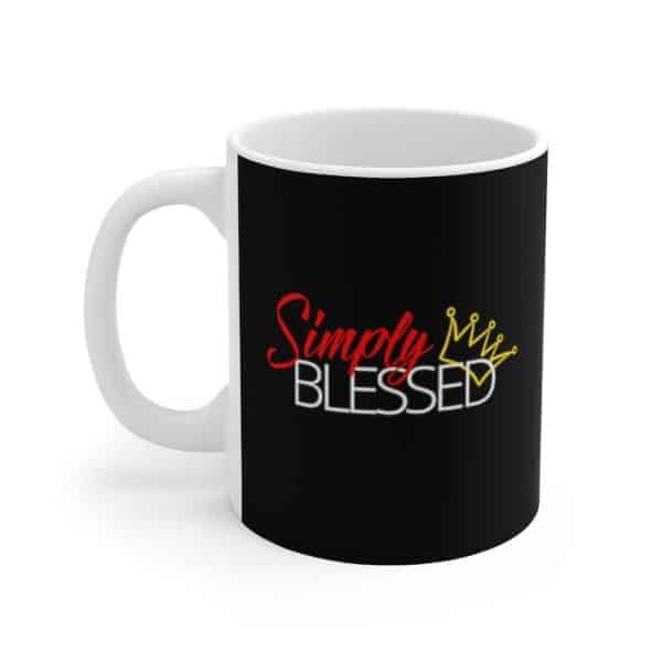 Simply Blessed Mug Black - Image 3