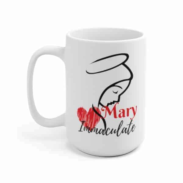 Immaculate Heart White Mug - Image 2