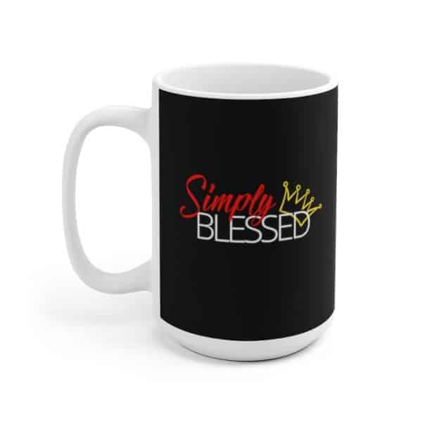 Simply Blessed Mug Black