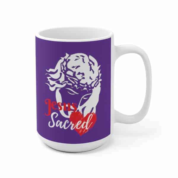 Sacred Heart Purple Mug