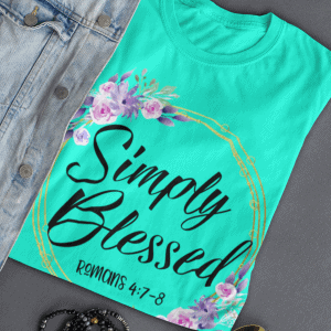 Simply-Blessed-Flowered Tees