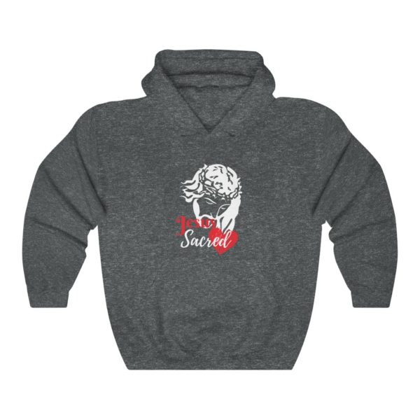 Sacred Heart Hooded Sweatshirt - Image 5