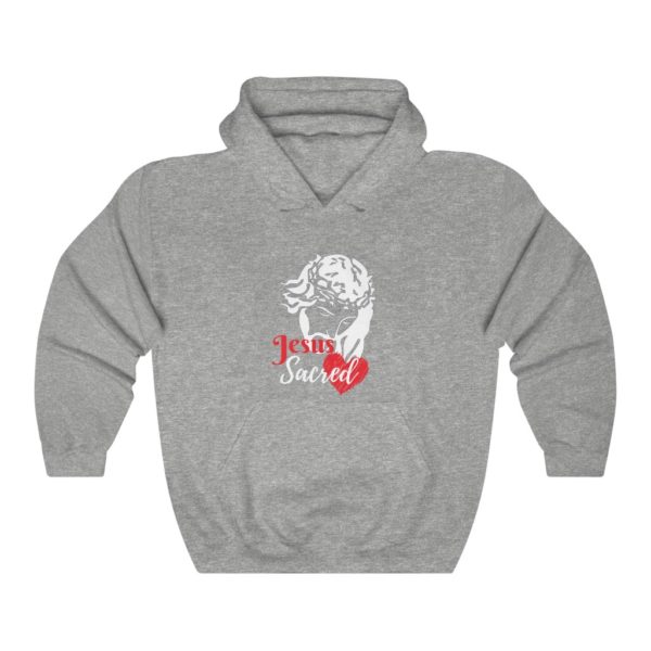 Sacred Heart Hooded Sweatshirt - Image 3